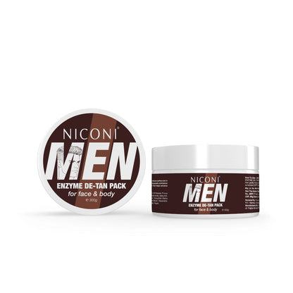 Niconi Men Enzyme De-Tan Pack 300g professional skincare treatment